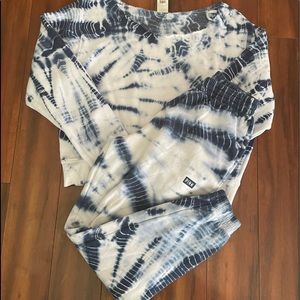 Victoria’s Secret pink tie dye sweatpant set